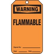 ACCUFORM OSHA WARNING SAFETY TAG FLAMMABLE MDT316PTM MDT316PTM